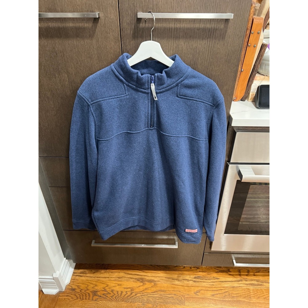 Vineyard Vines 1/4 Zip Pullover Jacket Men's XL‎ Blue fleece